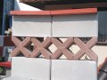 Декоративни БЛОКЧЕТА бетонни модел "ХИКС" за зидане на ограда --КАПАЦИ за ограда от блокчета.