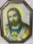 Печат на Светото сърце на Исус от Викторианската епоха Victorian Era Sacred Heart of Jesus Print , снимка 3