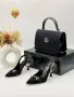 Gucci Луксозни Дамски Обувки В Стил Slingback С Монограм И Среден Ток Код SEM-745, снимка 4
