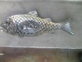 Метална декоративна риба плато със зодия Стрелец, снимка 1 - Други ценни предмети - 37237698