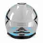Отворена мото каска YEMA ECE R22.06 с два визьора сиво и синьо, снимка 3
