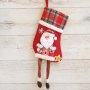 2590 Коледен чорап за подаръци и украса с фигура с дълги крака, снимка 4