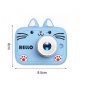 Детски фотоапарат Mercado Trade, За деца, Камера, Силиконов кейс, Hello Cat, Син, снимка 2