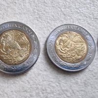 Монети. Мексико.  0.50 , 1, 2, 5 ,и 10 мексиканско песо., снимка 7 - Нумизматика и бонистика - 42563187