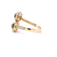 Златен дамски пръстен 3,48гр. размер:58 14кр. проба:585 модел:21933-4, снимка 3 - Пръстени - 44298122