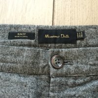 НОВИ оригинални сиви Slim Fit панталон MASSIMO DUTTI размер 44 ; US-34, снимка 3 - Панталони - 42444874