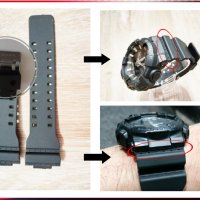Брандирани чéрен Лак и Мат Casio G-shock верижка, каишка за часовник, снимка 7 - Каишки за часовници - 30372532