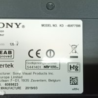 Sony KD-49XF7596 със счупен екран-1-982-626-11/6870C-0761A/1-982-630-31/LB49025 V0_00/YM8S490HNG01 , снимка 2 - Части и Платки - 39031396