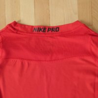 Nike Pro Compression - University Red-Black, снимка 8 - Тениски - 32181354