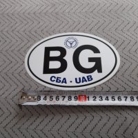 Стар стикер,лепенка за автомобил BG,СБА, снимка 2 - Други ценни предмети - 34996094