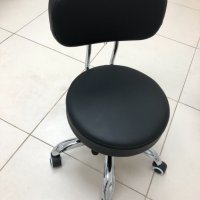 Козметичен стол - табуретка за педикюр A-007- 39/45 см - черна/бяла, снимка 11 - Педикюр и маникюр - 33684425