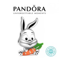 Нова Колекция! Талисман Пандора сребро проба 925 Pandora Honey Bunny Charm. Колекция Amélie, снимка 1 - Гривни - 42392107