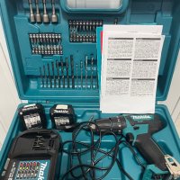 Винтоверт Makita HP333D с куфар пълен комплект накрайници, снимка 9 - Други инструменти - 42634115