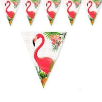 Фламинго тропически Парти Гирлянд Знаменца Флаг Банер, снимка 1 - Други - 42815601