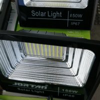 Соларен LED ЛЕД прожектор, панел, дистанционно, външен монтаж 100W 200W 400W 600W, снимка 2 - Соларни лампи - 38145970