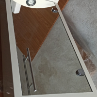 ПВЦ огледален шкаф за баня 40 см, снимка 4 - Шкафове - 44685989