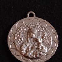 Сребриста висулка медальон много красива стилна метална - 27006, снимка 1 - Други - 36586448