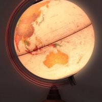 Голям географски глобус - LED Лампа, снимка 7 - Настолни лампи - 31958587