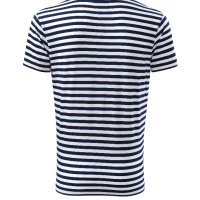 Нова мъжка моряшка тениска, тъмносиньо/бяло райе, снимка 2 - Тениски - 40643499