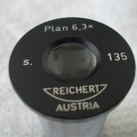Окуляр Plan 6.3x микроскоп Reichert Austria, снимка 2 - Медицинска апаратура - 42638180