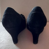 Обувки на платформа от естествен велур , снимка 2 - Дамски елегантни обувки - 36567458