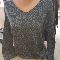 Блузка в сиво , снимка 3 - Блузи с дълъг ръкав и пуловери - 42469551