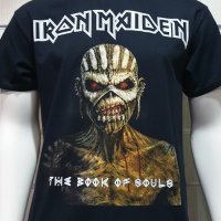 Нова мъжка тениска със ситопечат на музикалната група IRON MAIDEN - The Book of Souls, снимка 2 - Тениски - 29878378