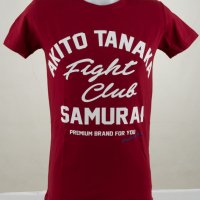 Мъжка тениска в цвят бордо марка Akito Tanaka , снимка 1 - Тениски - 38852308
