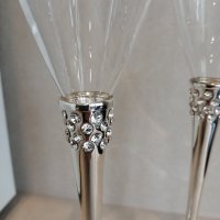 Сватбени чаши , снимка 4 - Сватбени аксесоари - 30705997