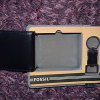 FOSSIL мъжки кожен портфейл - подаръчен комплект, снимка 2 - Портфейли, портмонета - 39727583