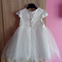 Намаление всички рокли по 10лв. Детска официална бяла рокля, снимка 8 - Бебешки рокли - 36918134