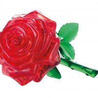 Кристален 3D пъзел Червената Роза за пораснали деца, снимка 4 - Подаръци за жени - 40026387
