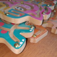 Дървени магнитни лабиринти 10 модела с животни НОВО! / Дървени играчки, снимка 11 - Образователни игри - 37518511
