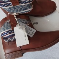 Pepe jeans N37,38 естествена кожа , снимка 5 - Дамски боти - 38151466