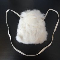 Нова луксозна кожена дамска чанта / раница, естествена кожа с косъм от бяла / полярна лисица, пух, снимка 10 - Чанти - 38707008
