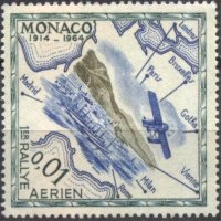 Чиста марка Авиация Самолет 1964 от Монако, снимка 1 - Филателия - 33798434