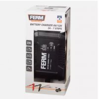 Зарядно за акумулатори FERM  6 - 12 V, снимка 2 - Аксесоари и консумативи - 39783885