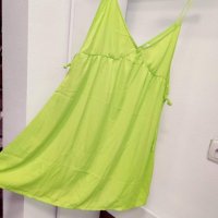 Зелена рокля неонова, снимка 1 - Рокли - 39974838