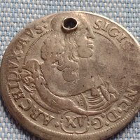 Сребърна монета 15 кройцера 1664г. Сигизмунд Франц Хал Тирол 12206, снимка 2 - Нумизматика и бонистика - 42899784