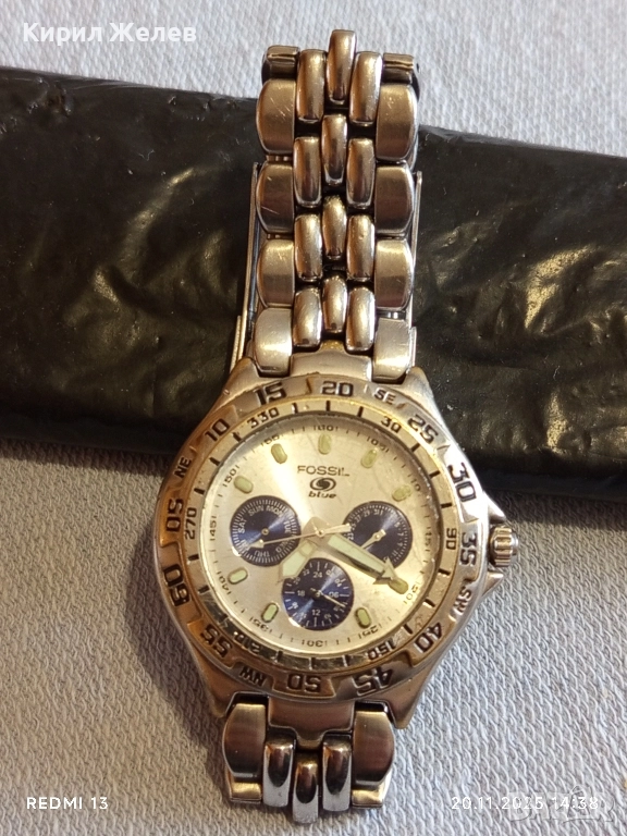 Марков мъжки часовник FOSSIL BLUE много красив стилен дизайн 52239, снимка 1