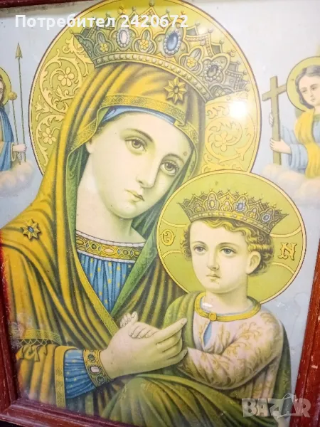 икона  Дева Мария, снимка 1