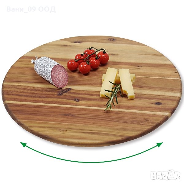 За празнична трапеза! Въртящо се бамбуково плато, снимка 1