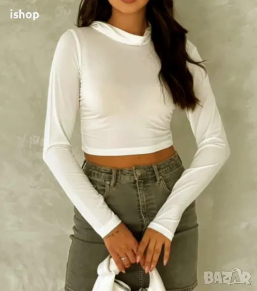 Къса Бяла Блуза, снимка 1