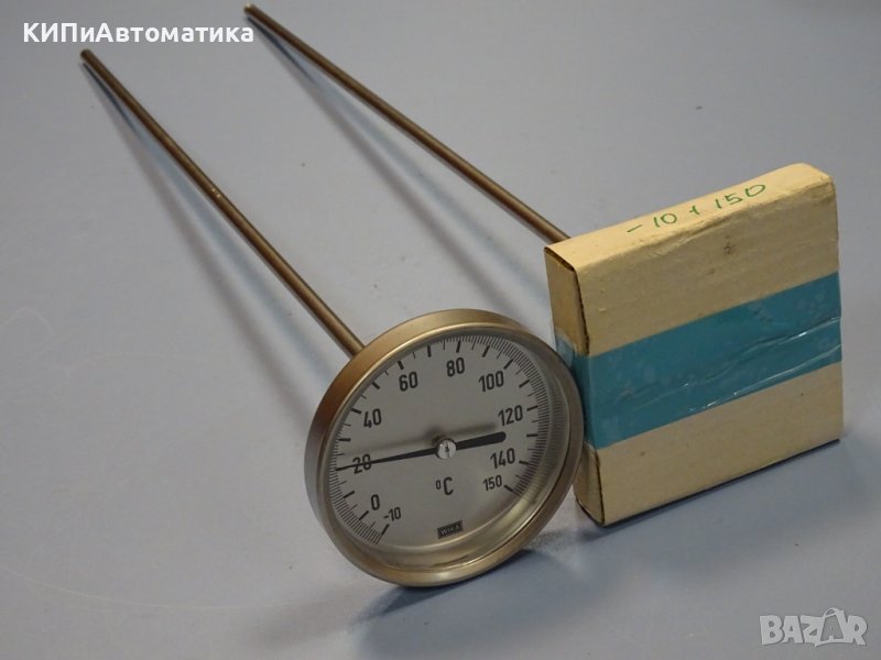 биметален термометър Wika thermometer ф100mm, -10/+150°C, L-500mm, снимка 1