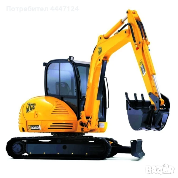 Мини багер JCB, Модели 8052, 8085, 5 тона, 8,5 тона, Под наем, снимка 1
