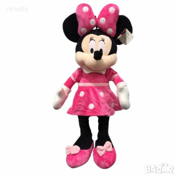 Играчка Minni Mouse, Мини Маус, Розова, Плюшена, 47 см, снимка 1