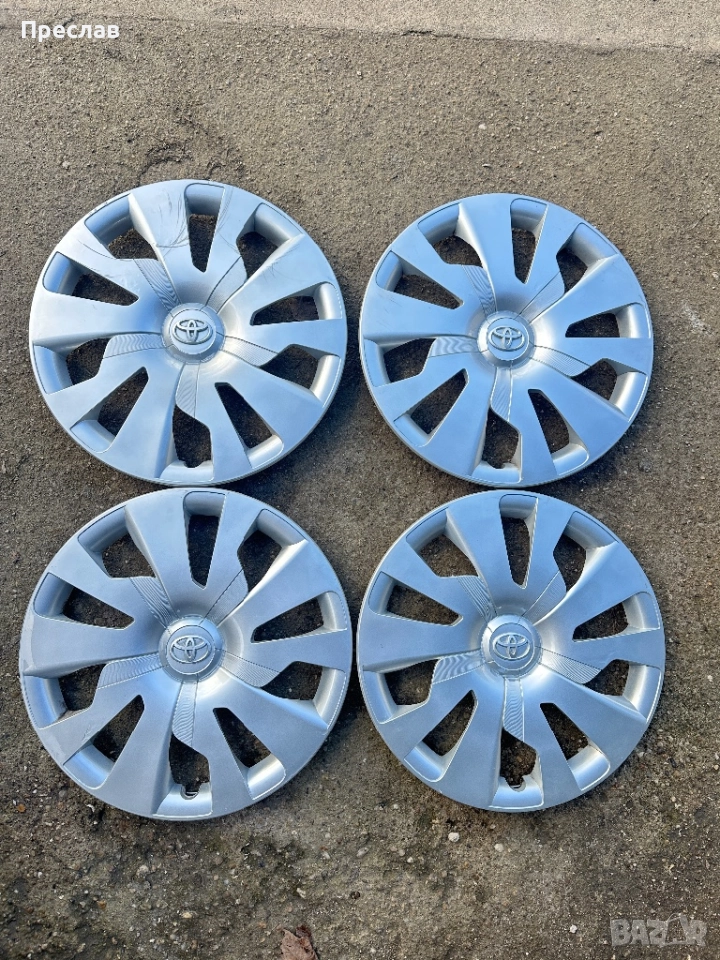 4 броя оригинални тасове за Toyota Yaris 15, снимка 1