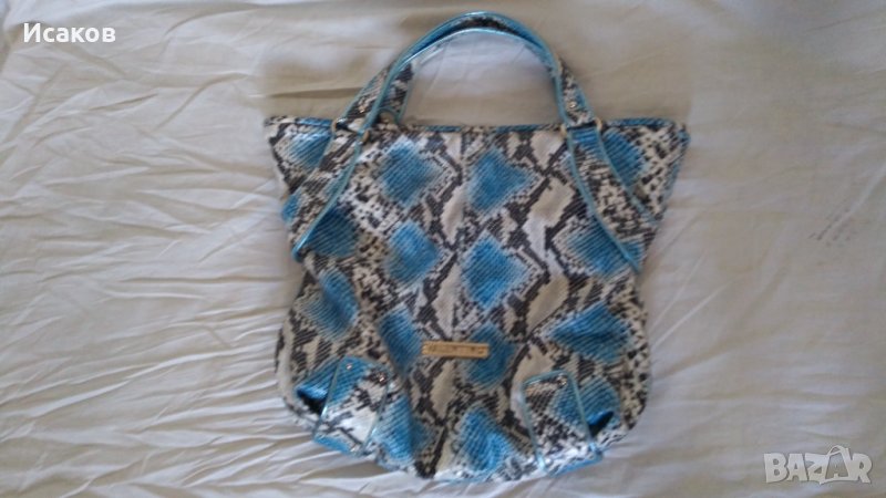 ОРИГИНАЛНА супер дамска чанта VALENTINO, син алигатор :), снимка 1