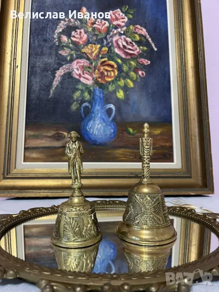 Масивни месингови камбанки в отлично състояние. 2 броя, снимка 1