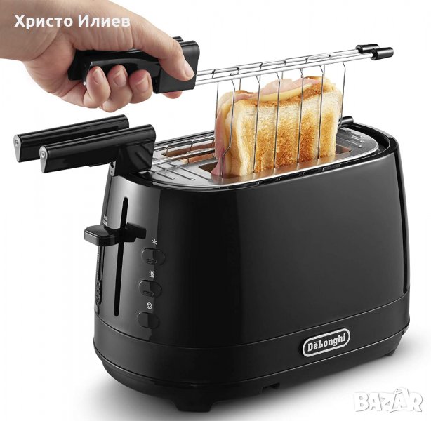 Тостер DeLonghi 550 W Черен, снимка 1